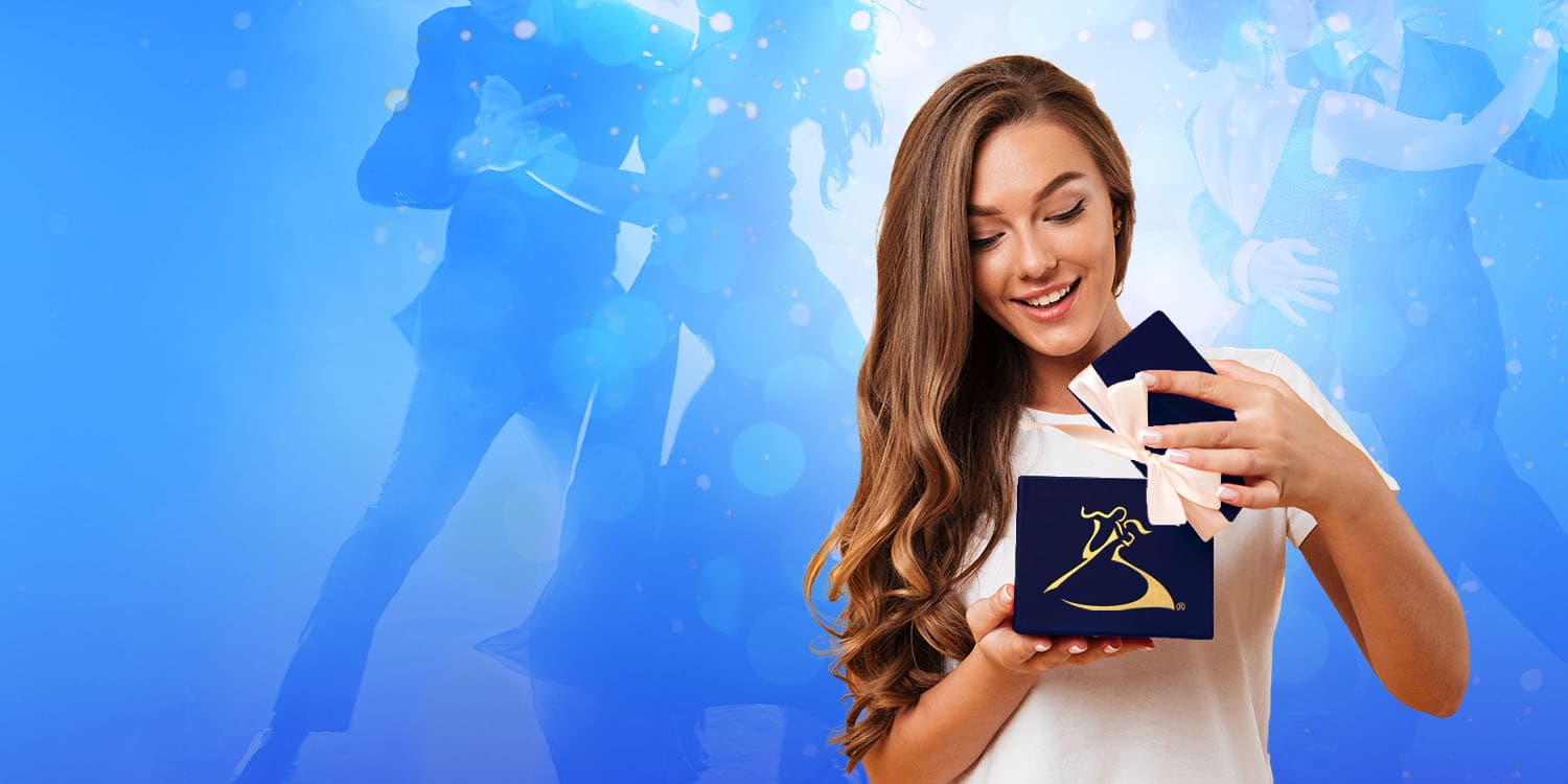 Young woman receiving the gift of dance